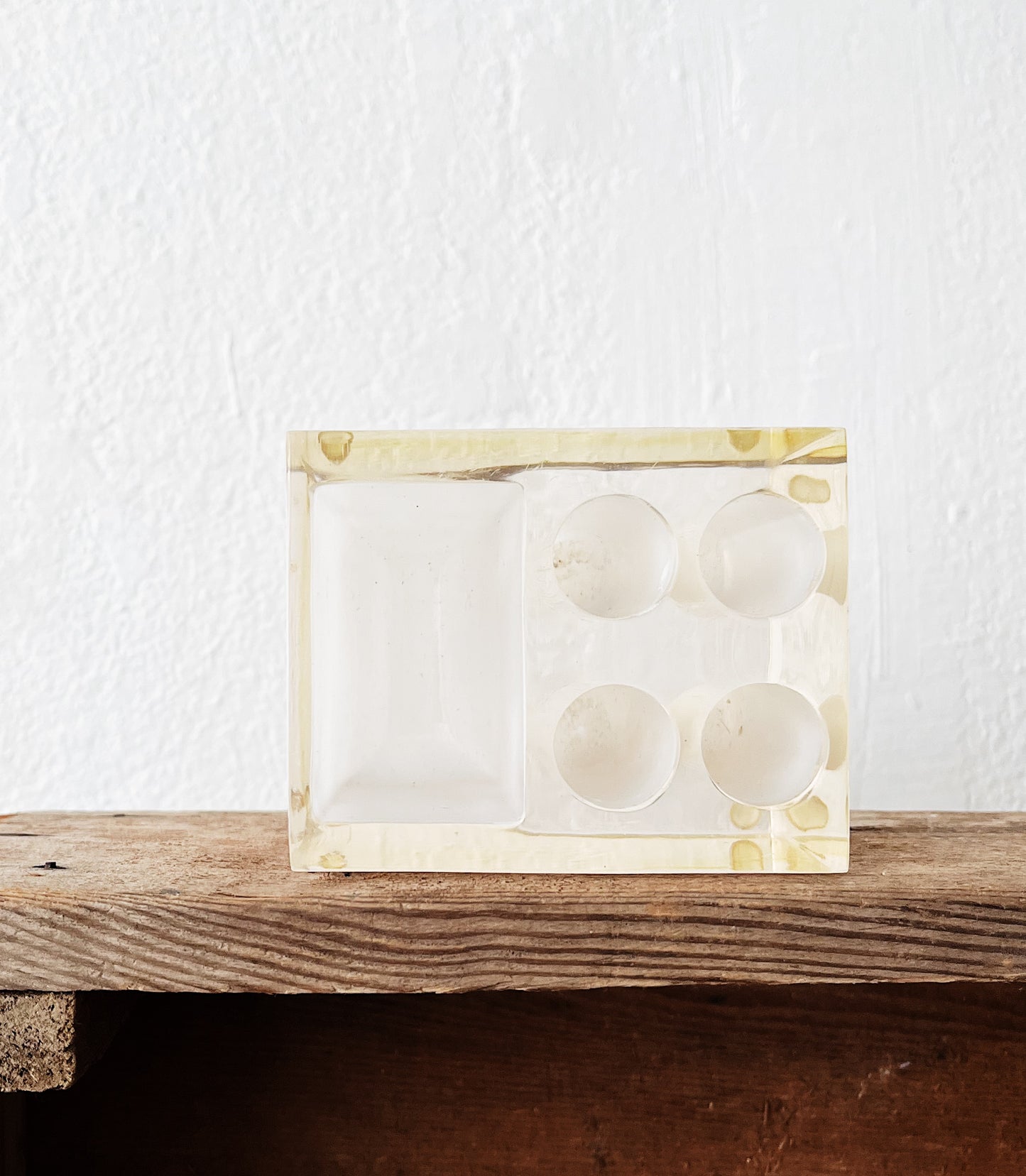 Lucite and White Holder