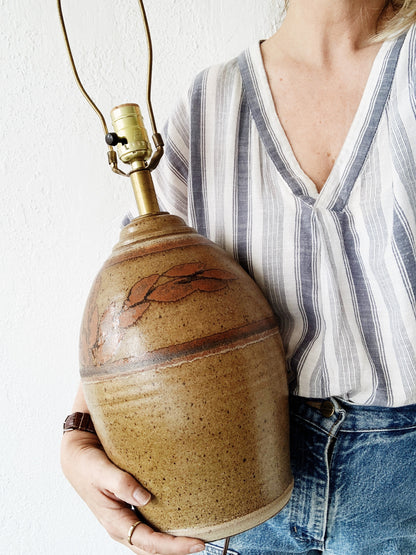 Vintage Pottery Lamp