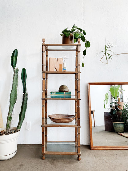 Large Vintage Wood Framed Mirror