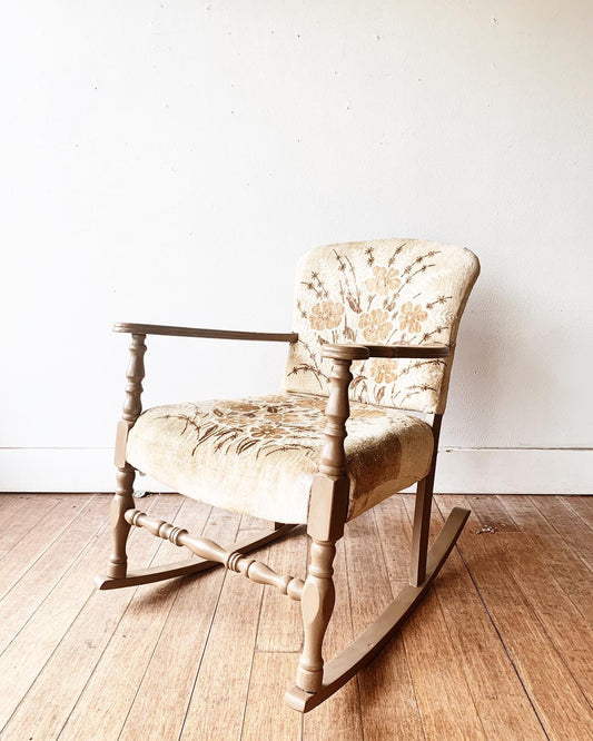 Antique Upholstered Rocker