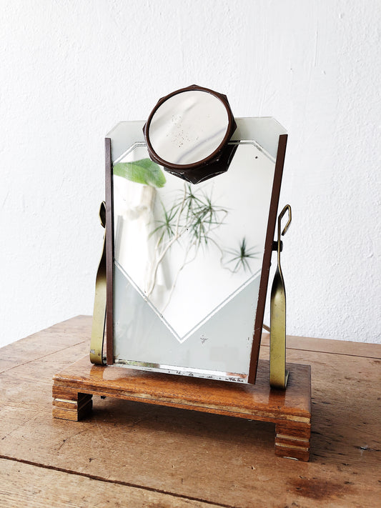 Vintage Art Deco Lighted Mirror