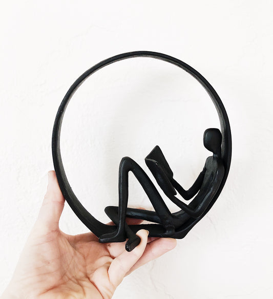 Vintage Forged Iron Sculpture