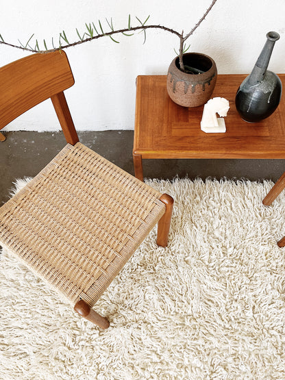 Teak and Rope Chair
