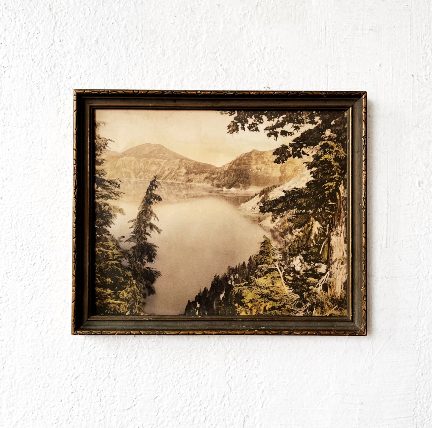 Antique Hand Tinted Landscape Photograph