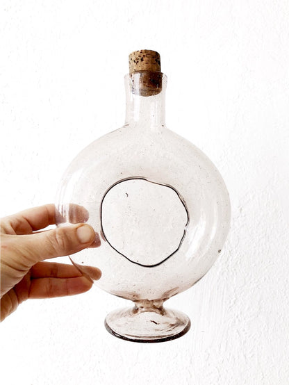 Vintage Lilac Corked Bottle