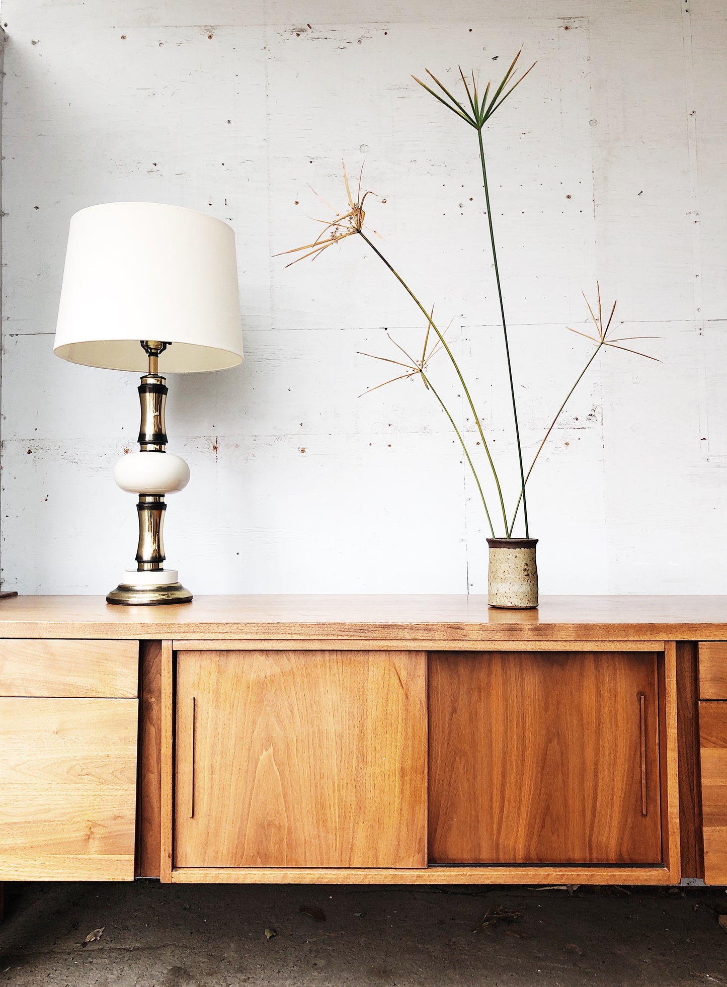 Vintage Gunlocke Solid Walnut Credenza