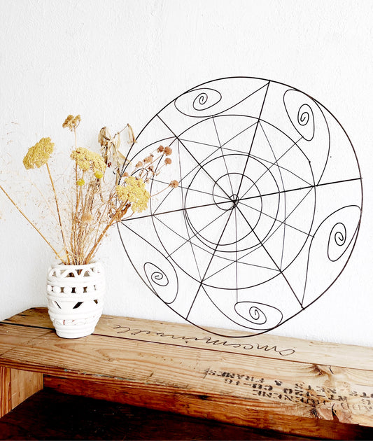 Abstract Wire Basket