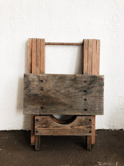 Vintage Rustic Folding Camp Table