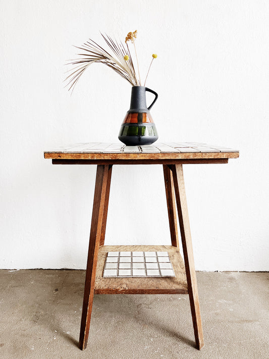 Vintage Tiled Craftsman Table