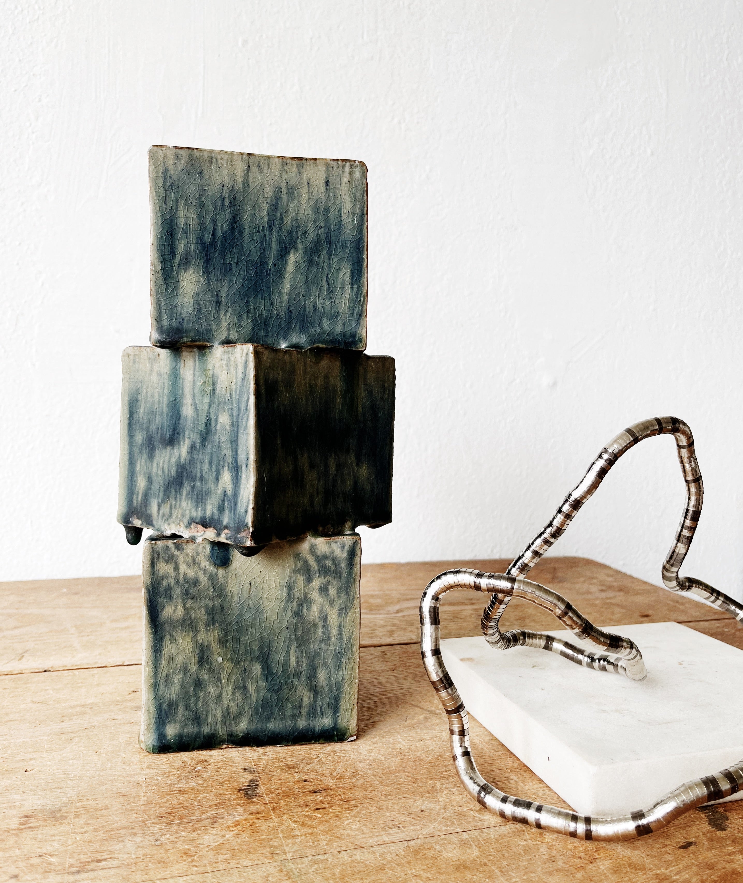 Brutalist Ceramic Vase - Thumbnail 2