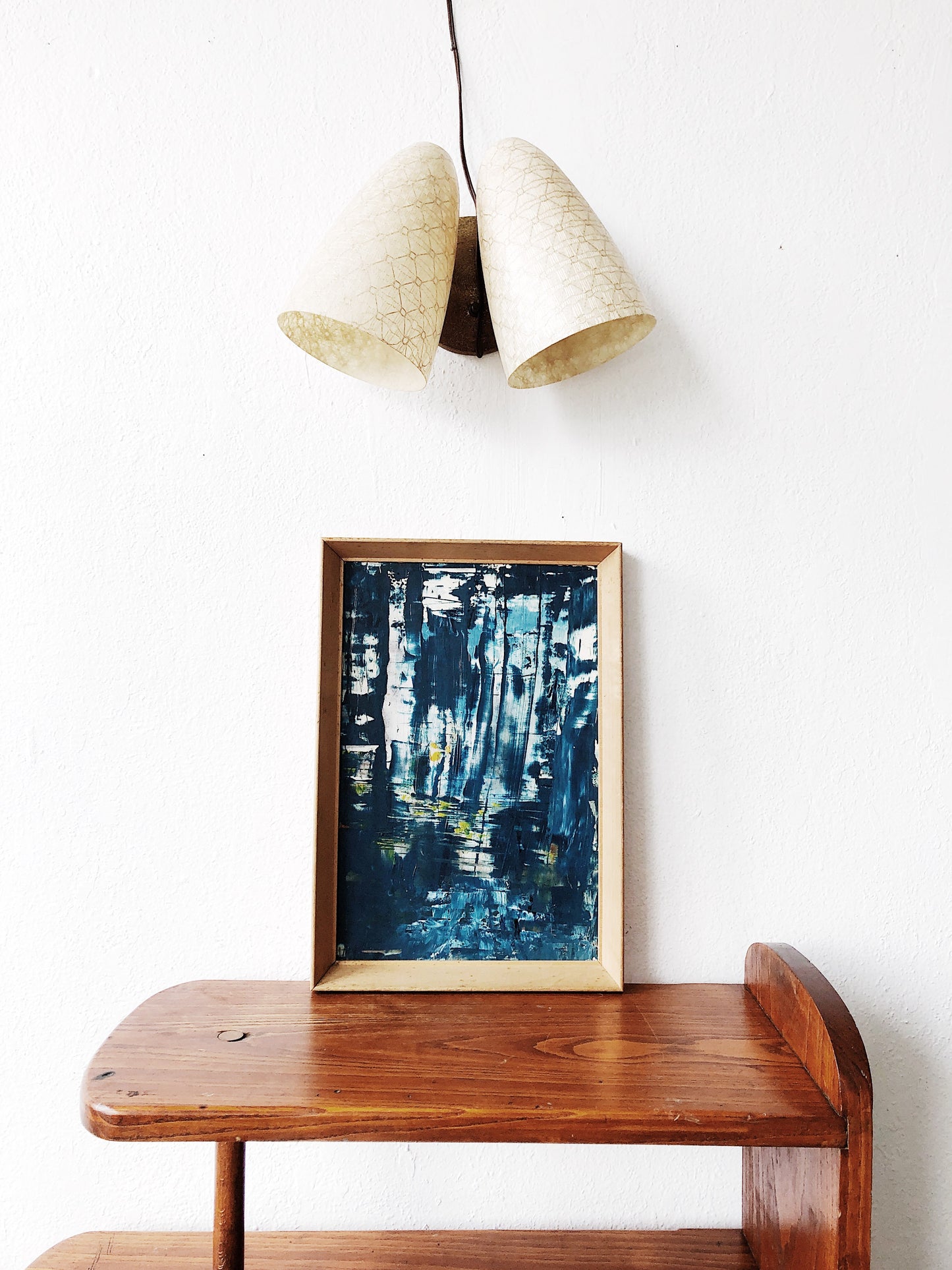 Vintage Mid Century Double Bullet Lamp