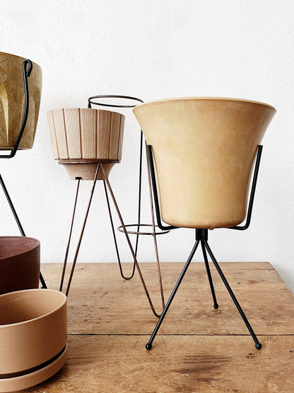 Mid Century Planters and Stands