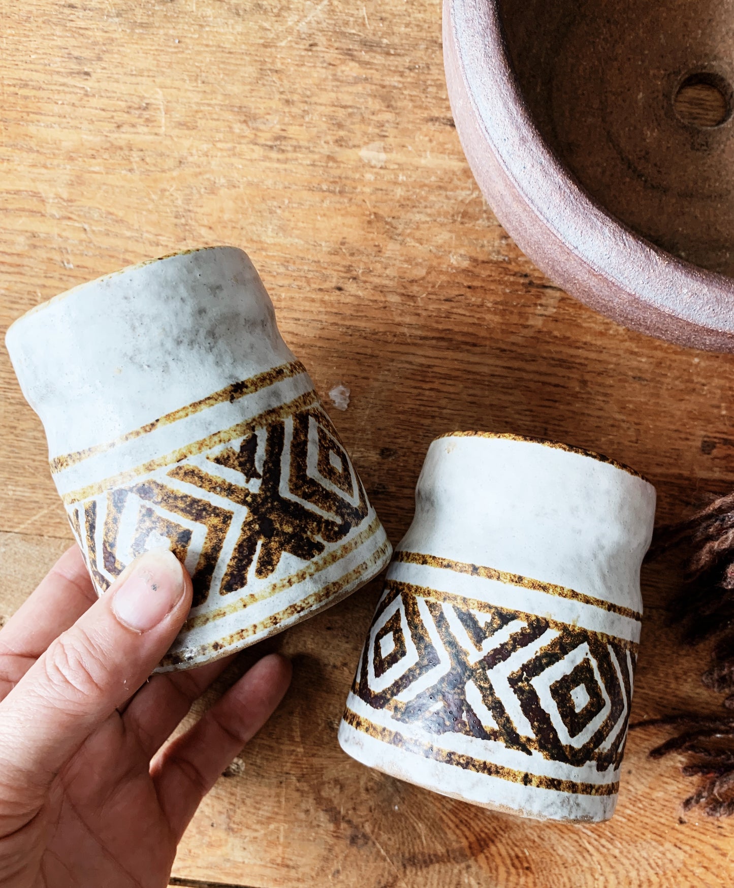 Vintage Pottery Craft Ceramic Shaker Set