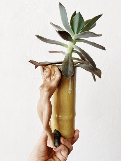 Vintage Tiki Cup Vase