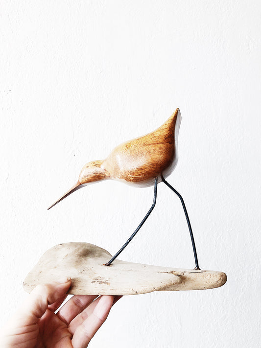 Carved Vintage Wood Sea Bird