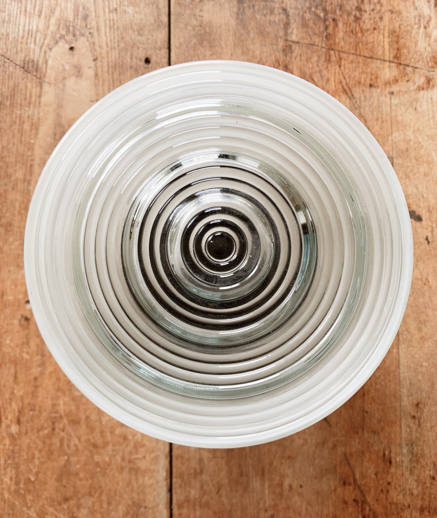 Vintage Opaque Glass Light Fixture