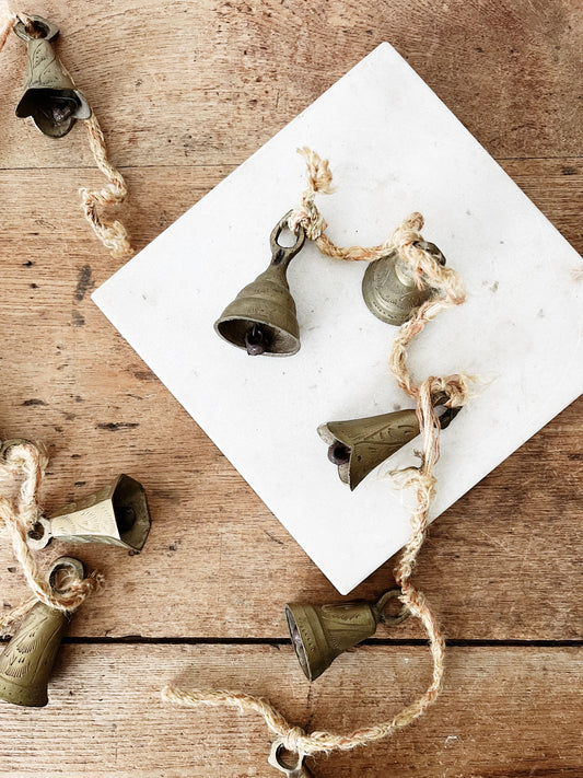 Antique Incised Brass Temple Bells