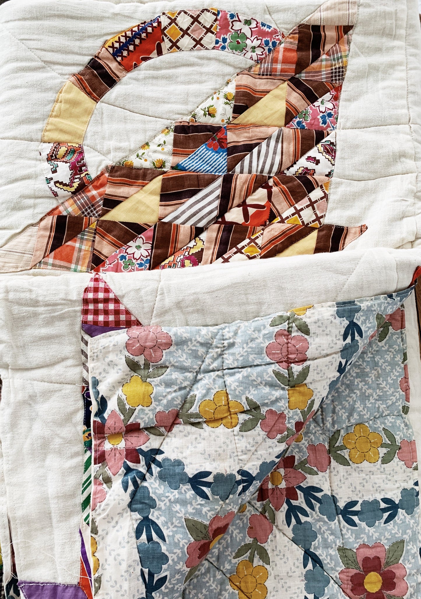 Vintage Handmade Cotton Quilt