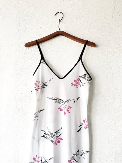 1970’s Long Dress with Spaghetti Straps