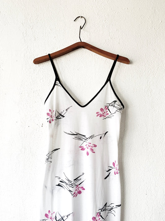 1970’s Long Dress with Spaghetti Straps