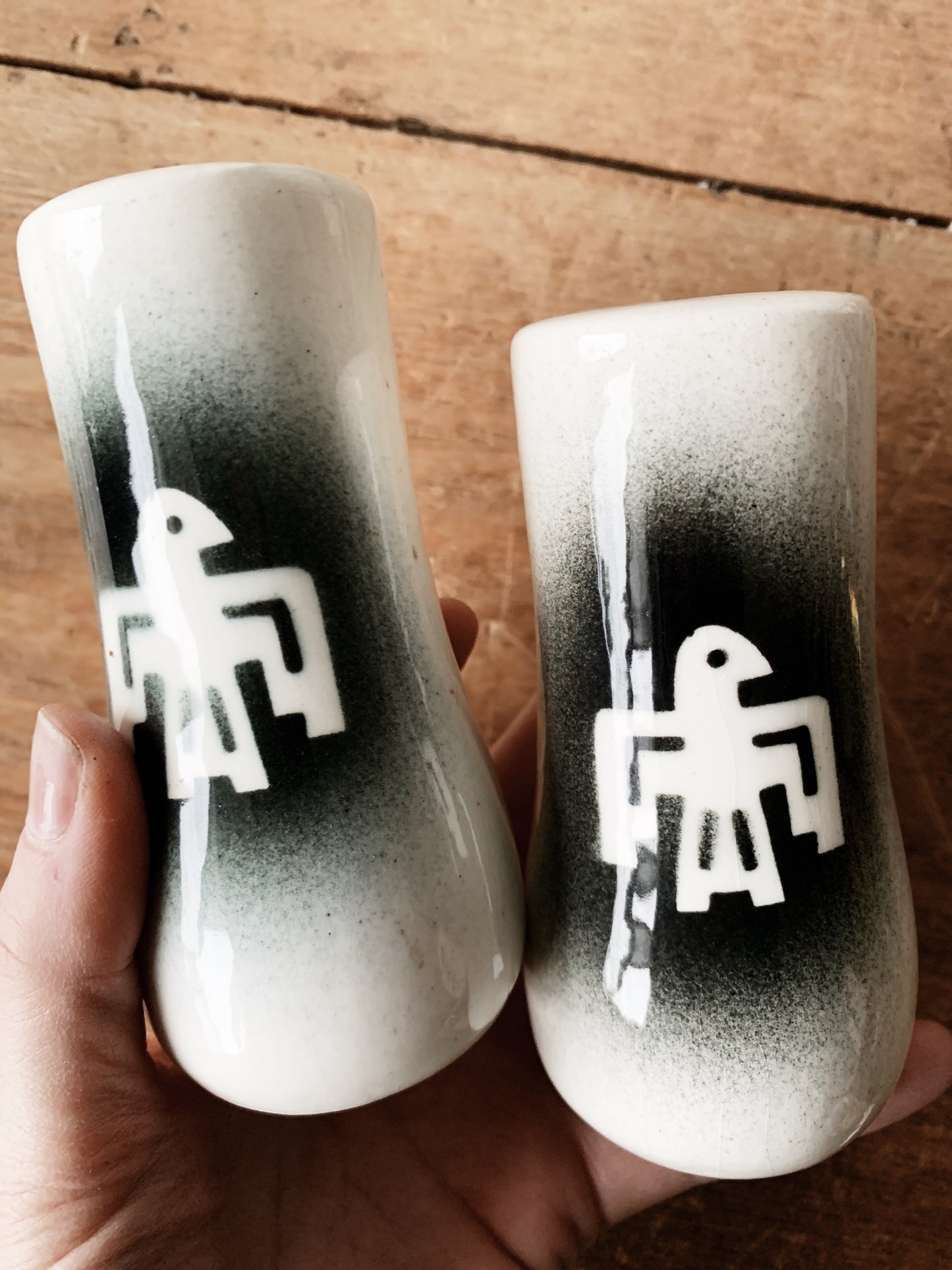 Vintage Ceramic Thunderbird Salt and Pepper