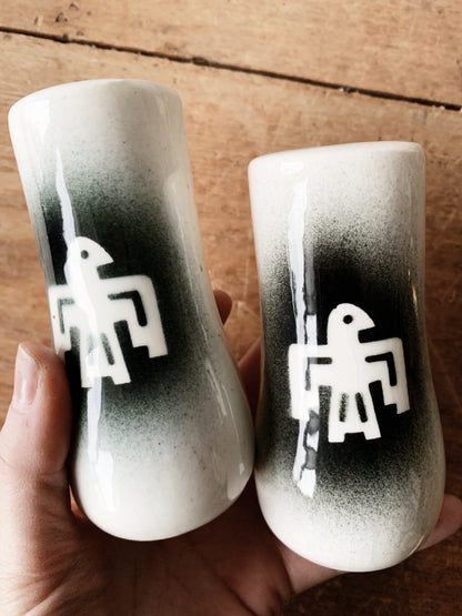 Vintage Ceramic Thunderbird Salt and Pepper