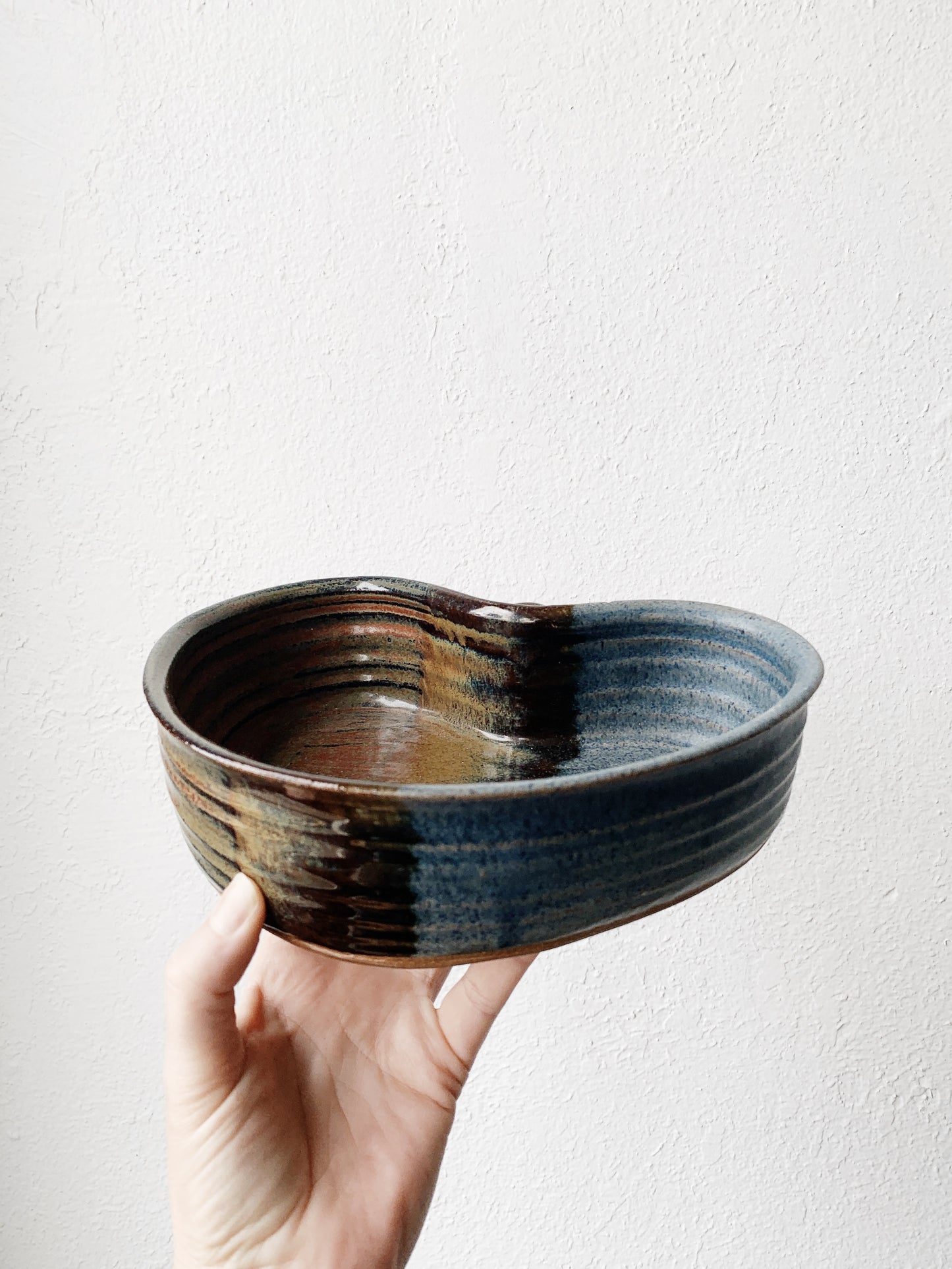 Stoneware Heart Deep Dish