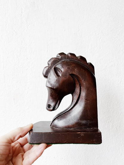 Mid Century Wood Bookends