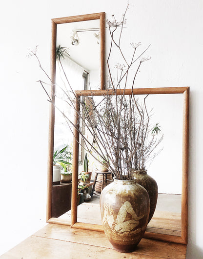 Vintage Simple Wood Framed Mirror