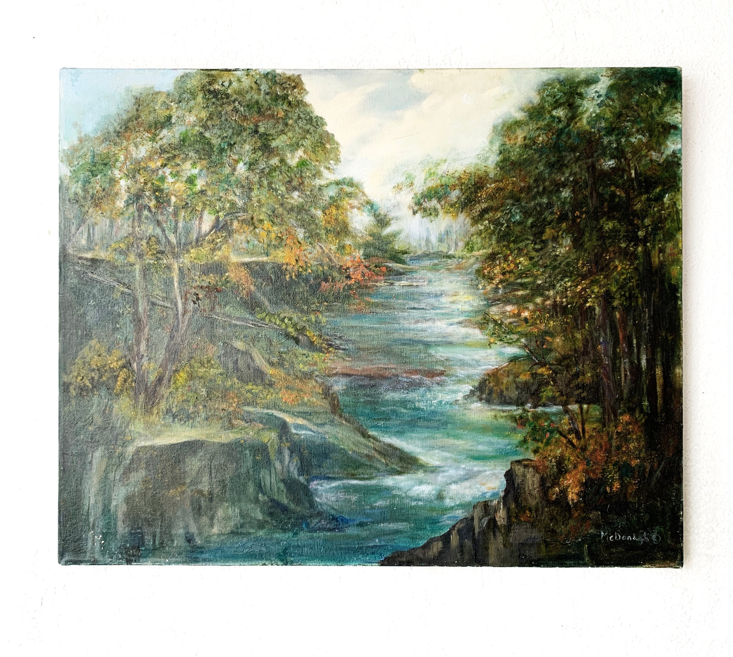 Vintage Oil Landscape Painting