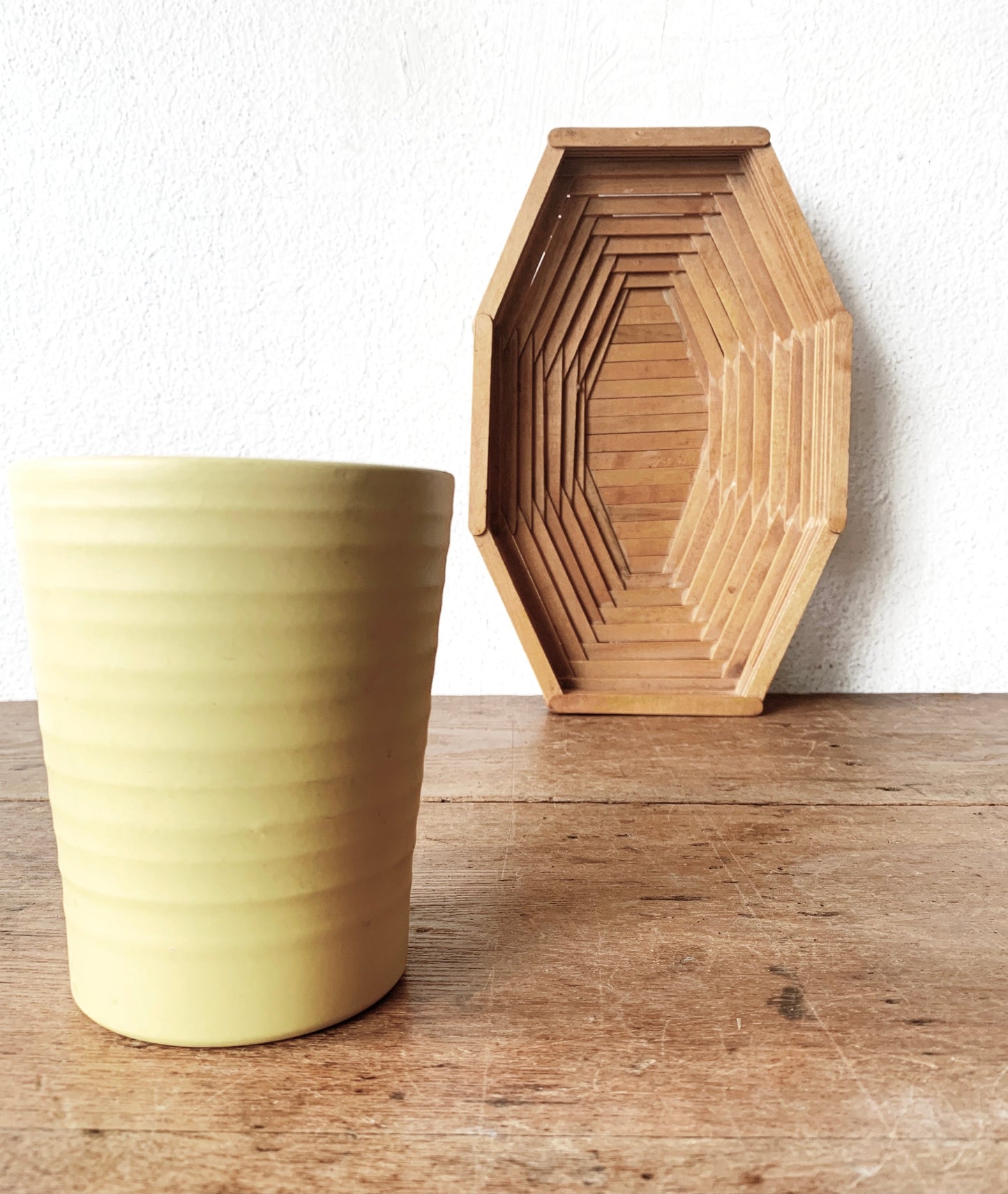 Vintage Handmade Folk Art Tray