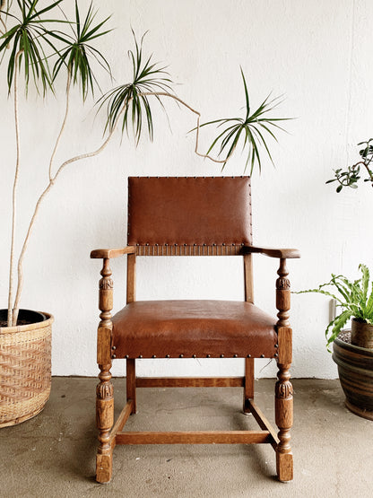 Antique Carved Wood Chair