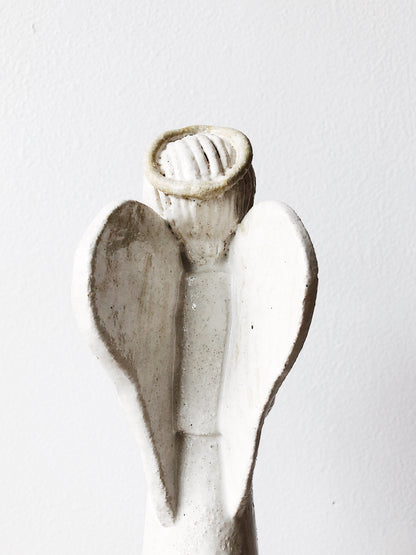 Vintage Ceramic Angel Planter or Candlestick