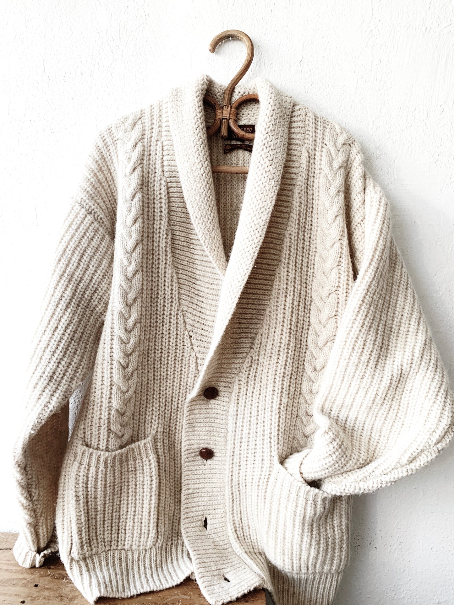 Vintage Oversized Wool Cardigan