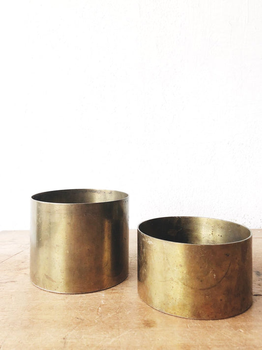 Solid Brass Cylinder Vessel