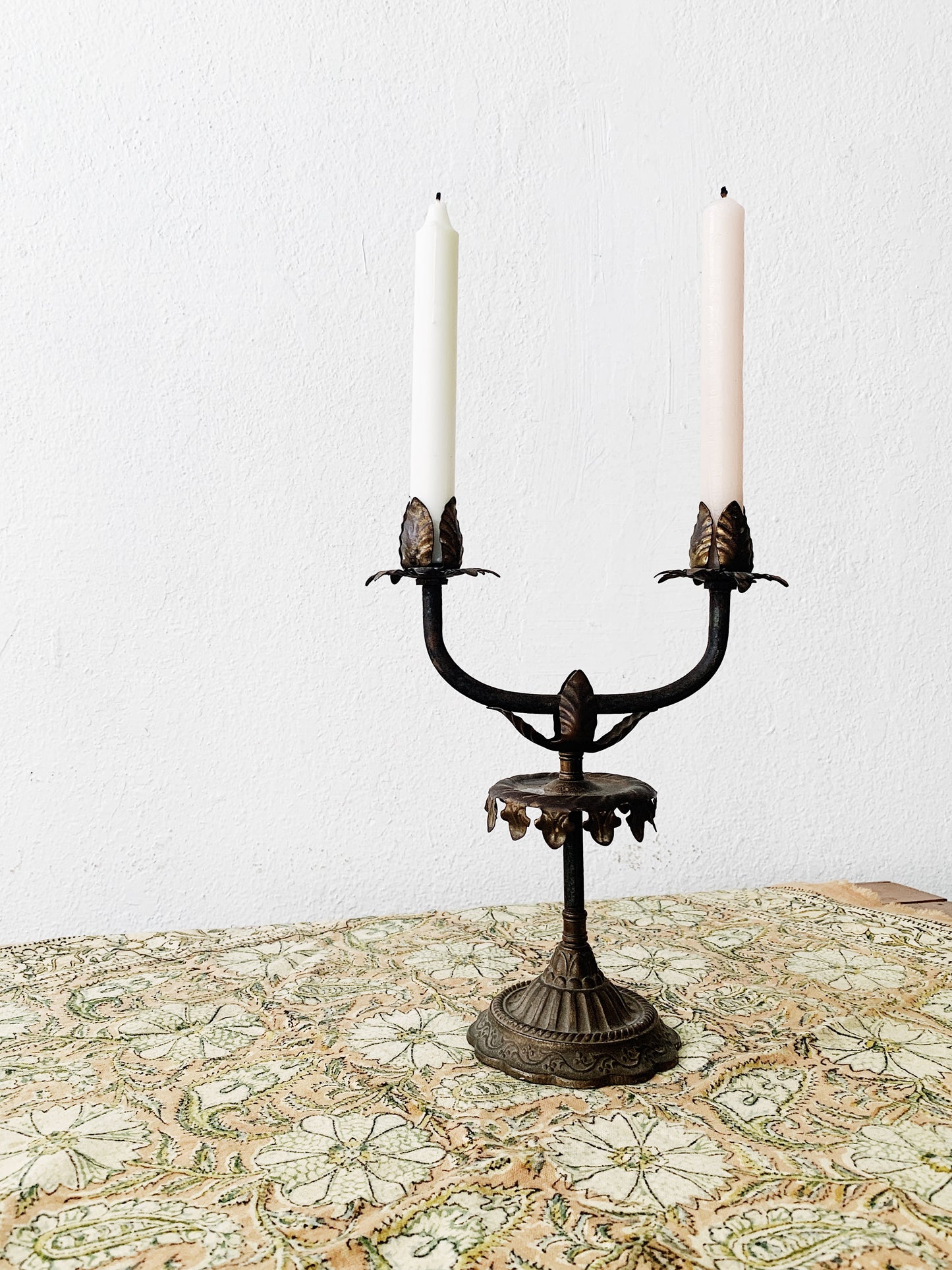 Vintage Iron Candelabra