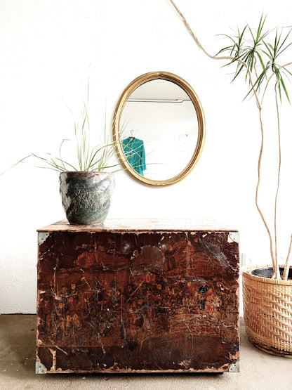 Antique Wood Trunk