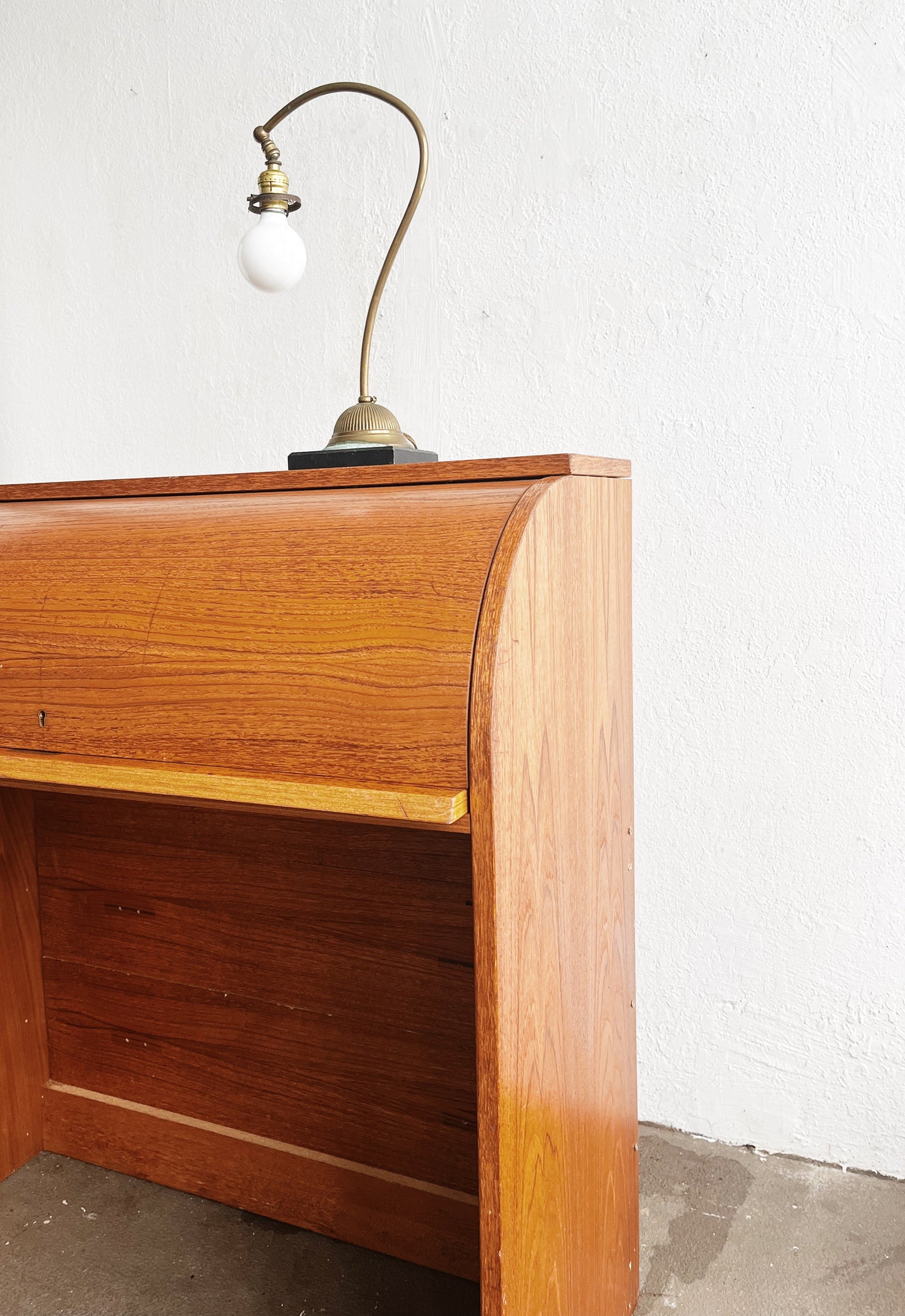 Vintage Ostergaard Style Roll Top Desk