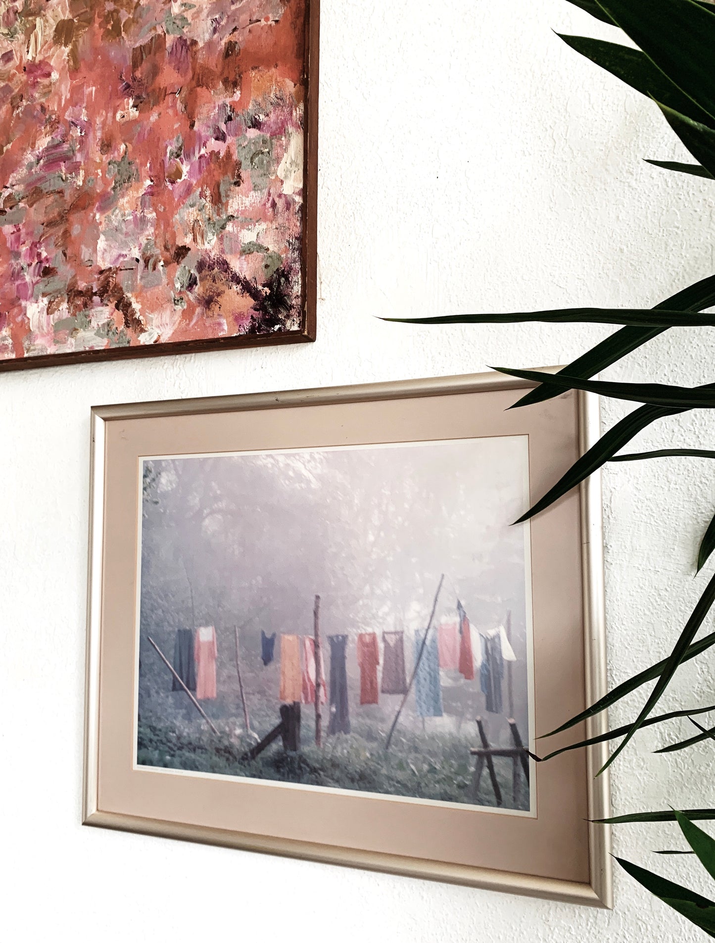 Vintage Framed Art Print ‘Thompson’s Clothesline’