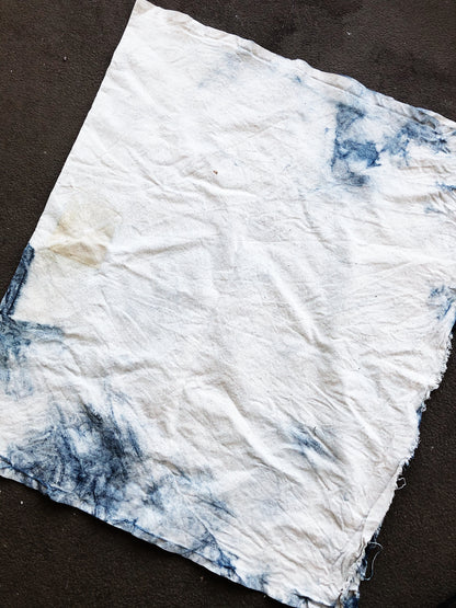 Tie Dyed Indigo Yardage