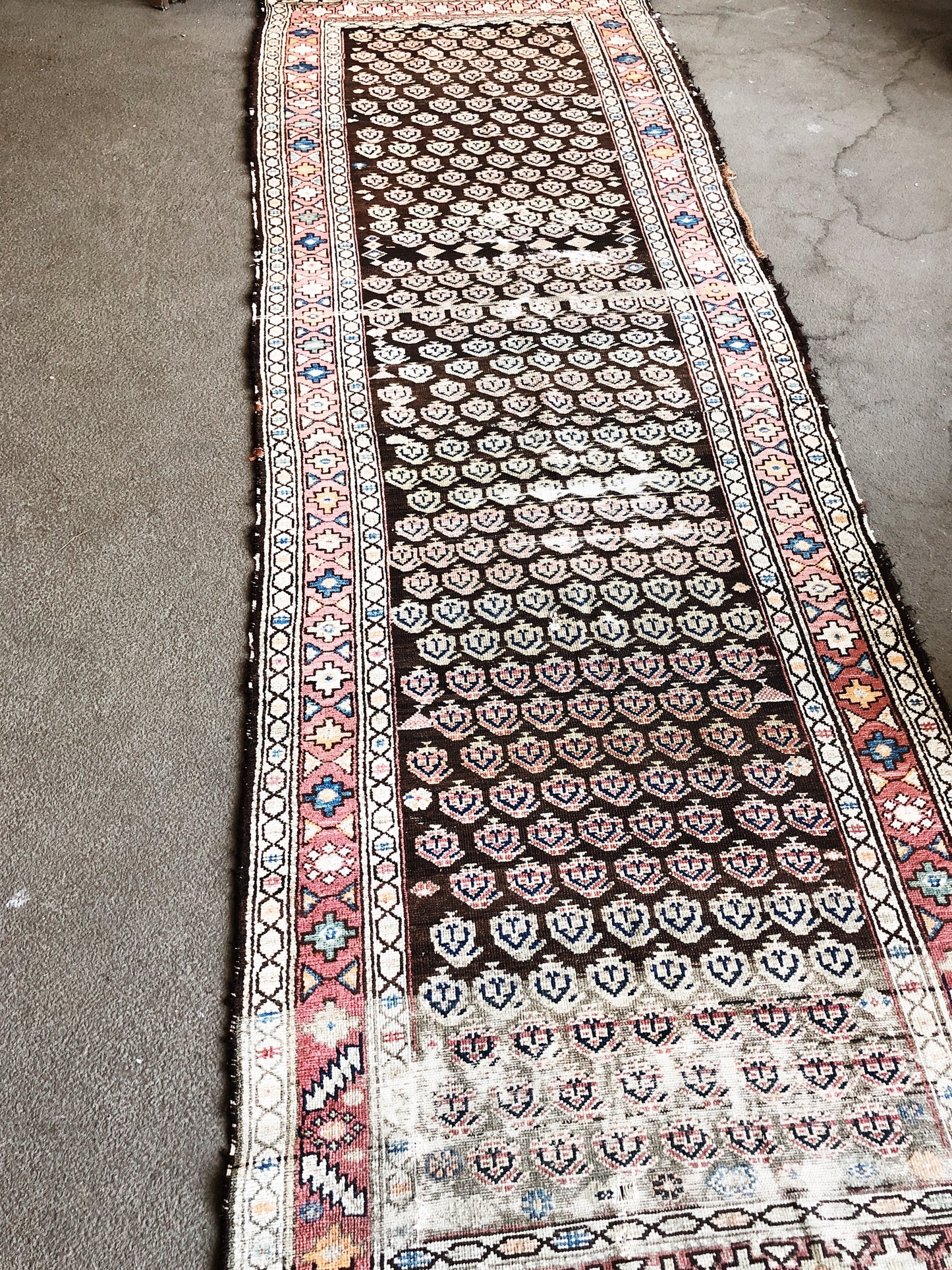 Vintage Kuba Caucasian Wool Runner