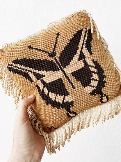 Antique Needlepoint Pillow