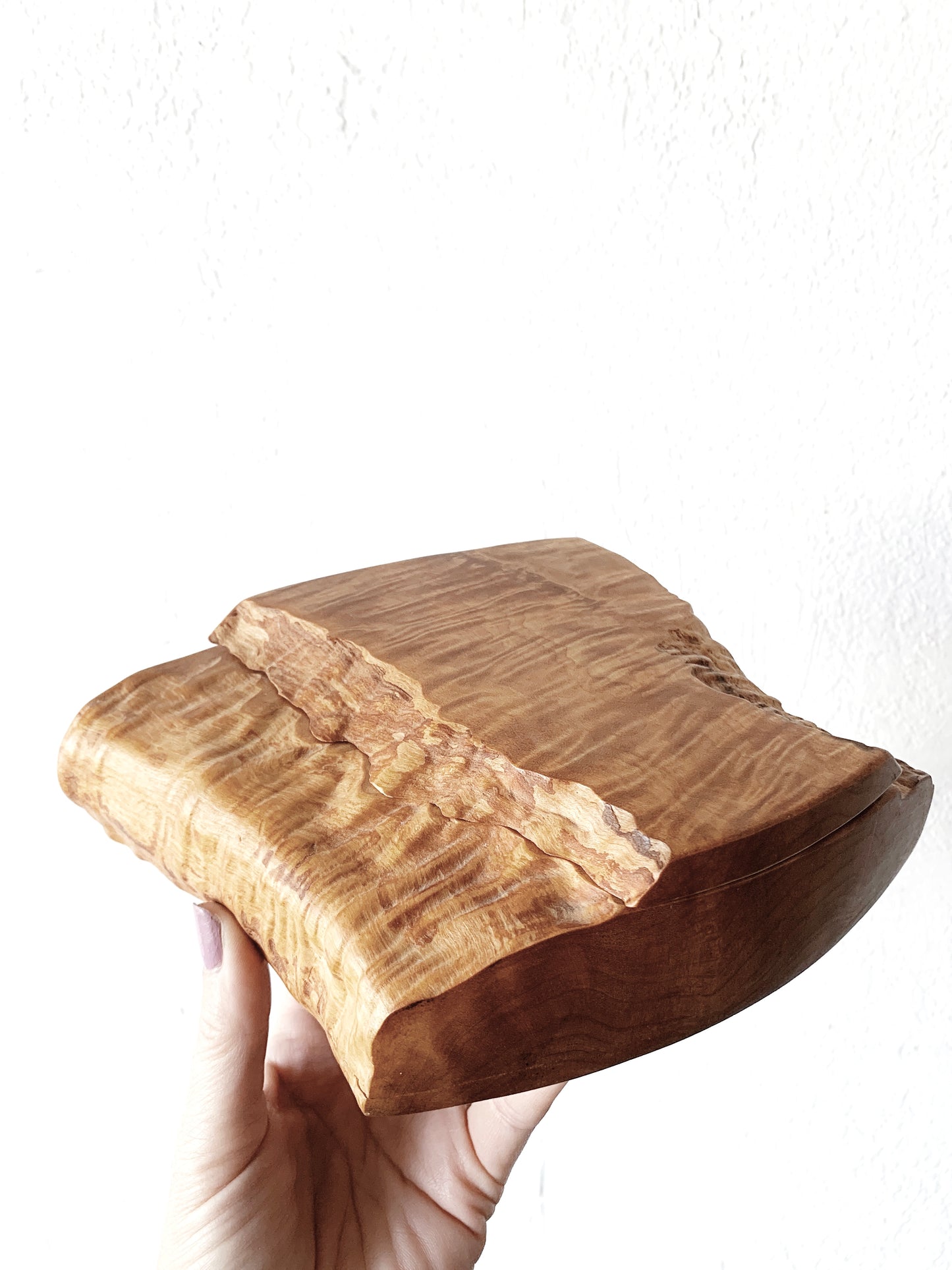 Vintage Live Edge Burl Box