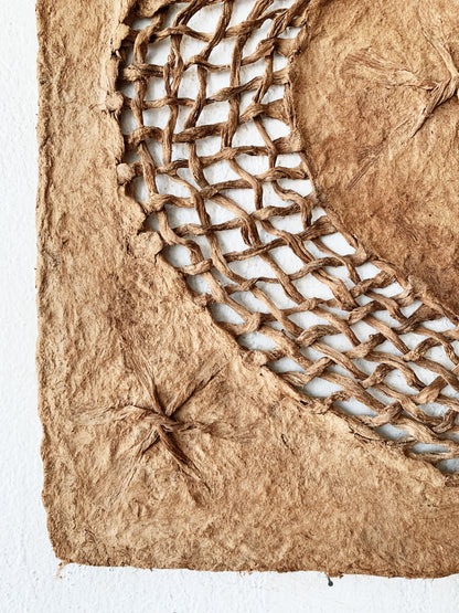 Handmade Moon and Stars Fiber Pulp Art