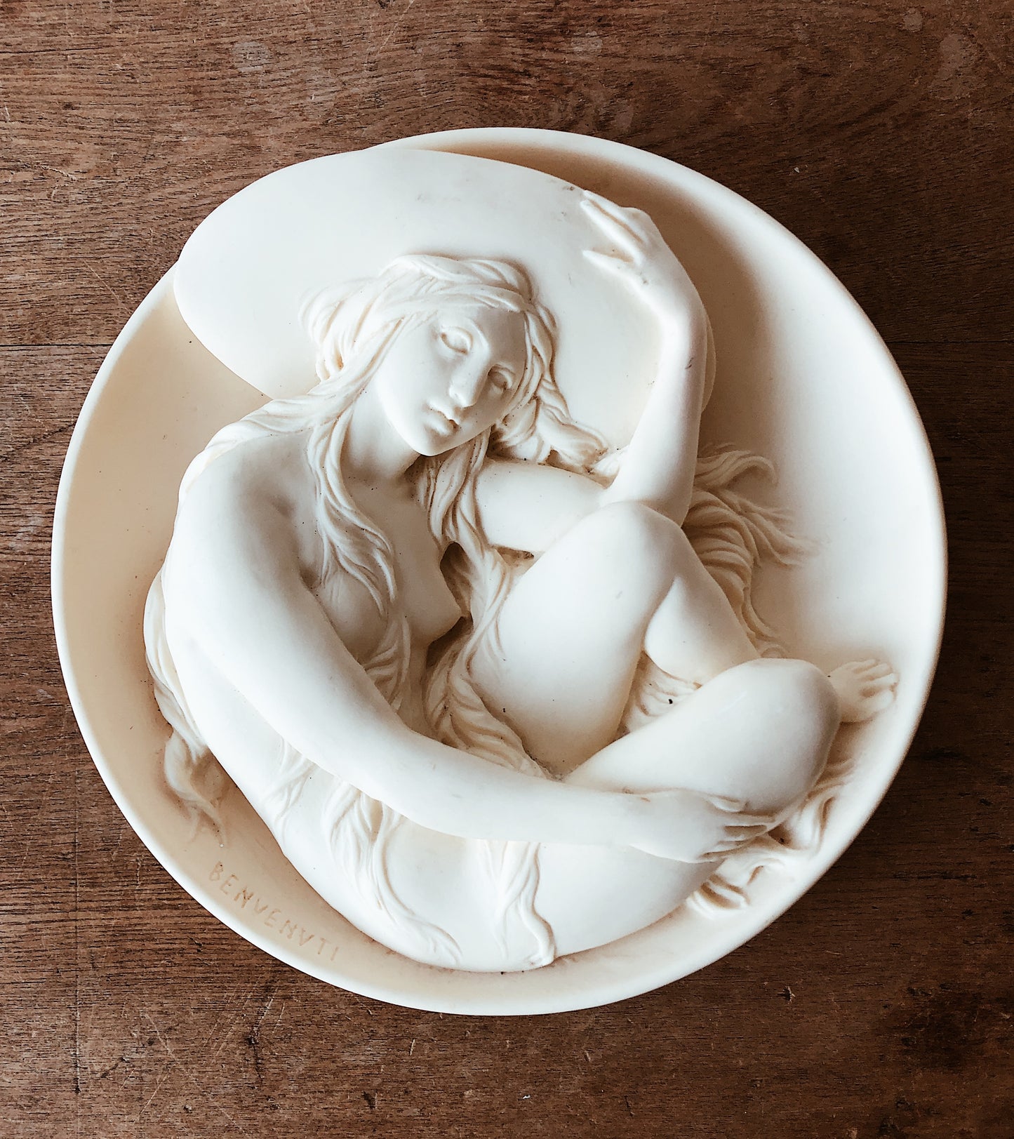 Vintage Benvenuti Alabaster Muse Sculpture