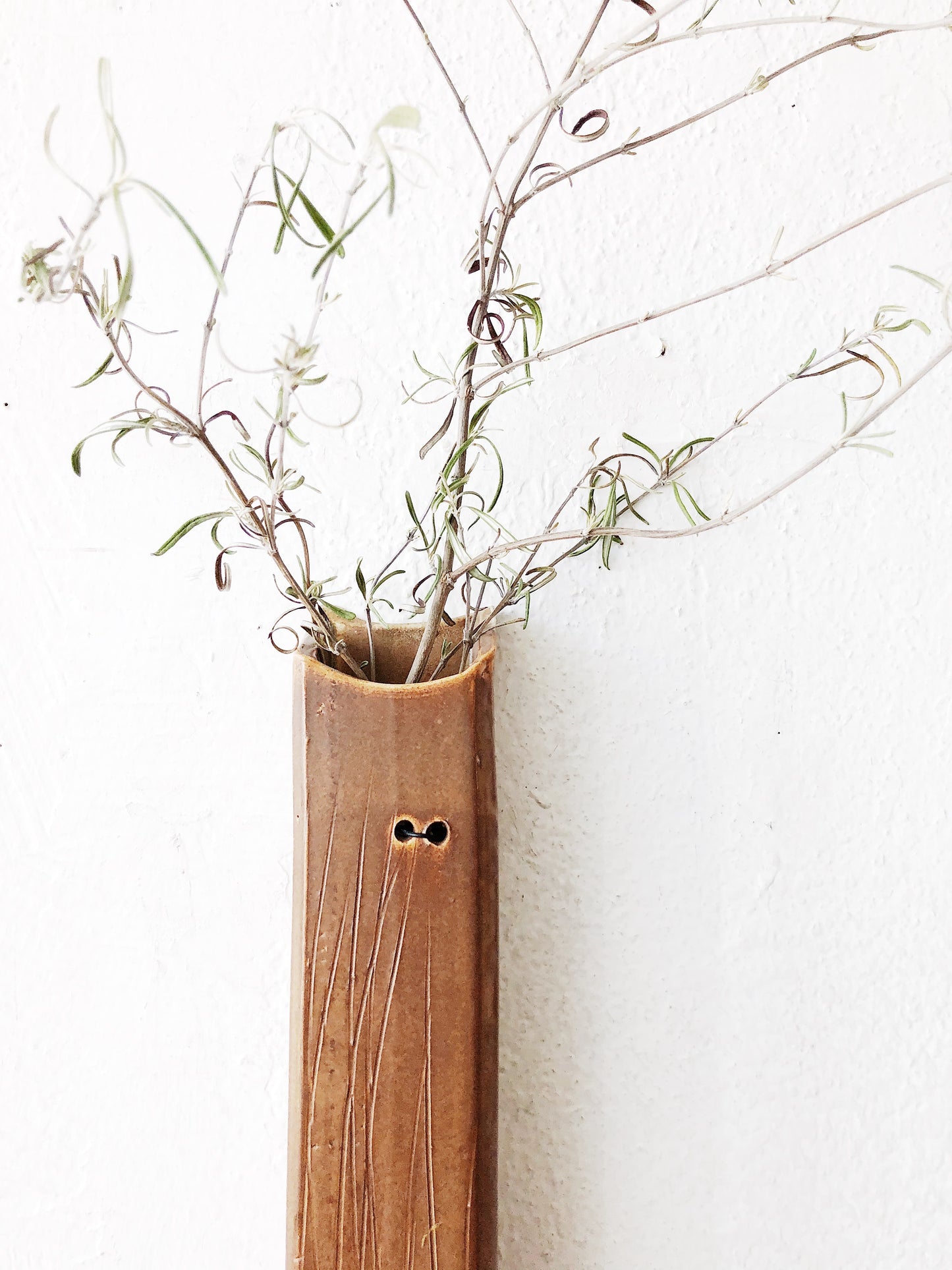 Handmade Ceramic Wall Vase