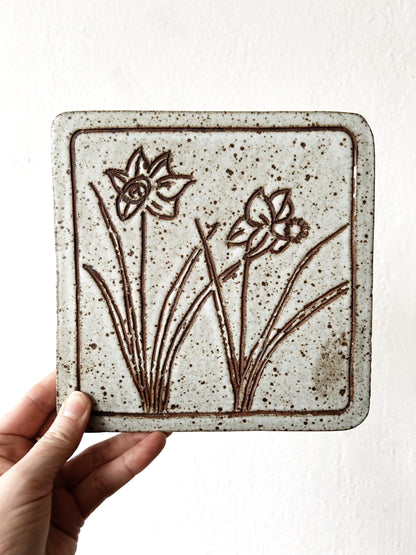 Vintage Stoneware Tile Trivet
