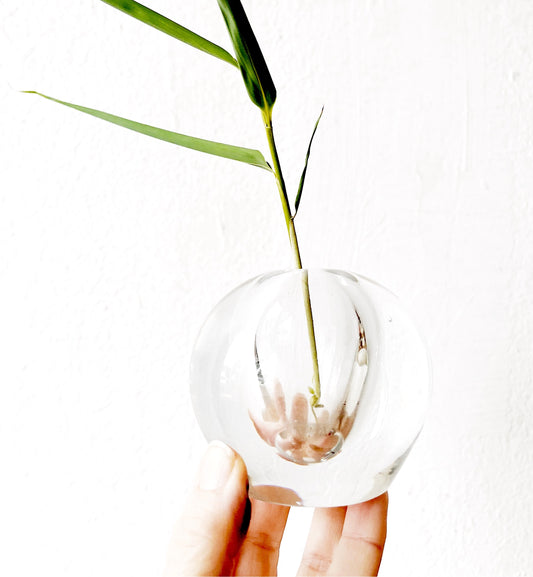 Blown Glass Orb Vase