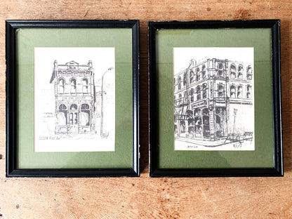 1970 M.H. Lovett Portland Architecture Sketches