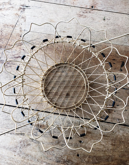 Vintage Brass Egg Basket